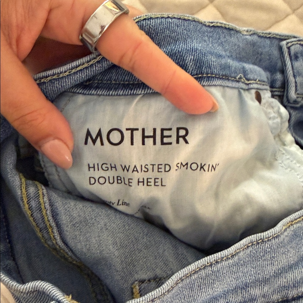 MOTHER Light Blue Boot Cut Jeans - Picture 3 of 5